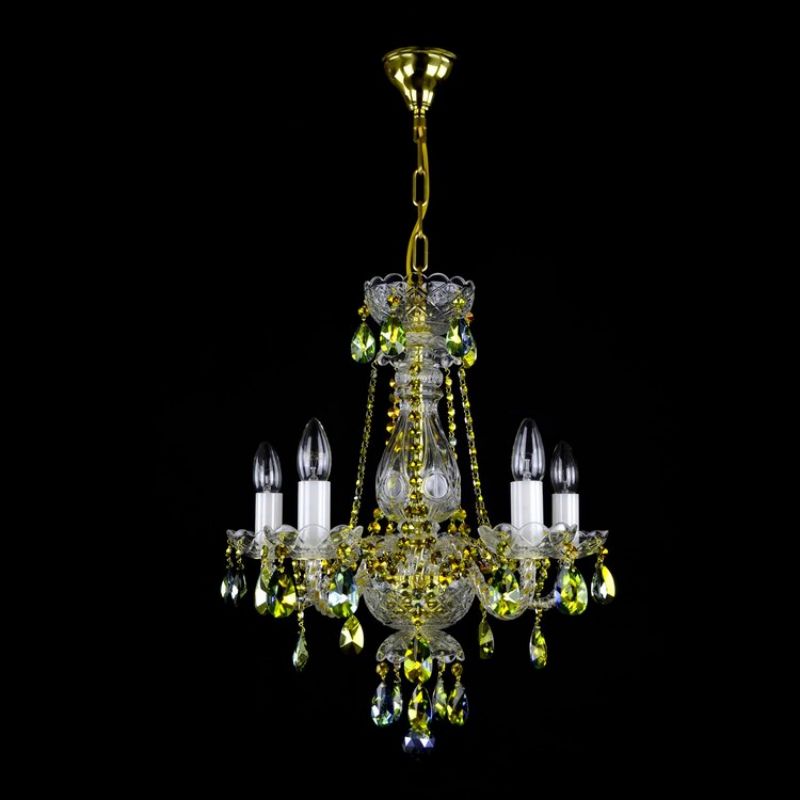 Classical De Luxe 5 Light Crystal Glass Chandelier – LuminexHome