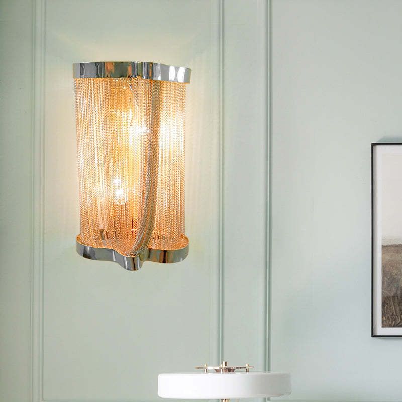 Ashley Aluminum Chain Tassel Wall Sconce - product detail 7