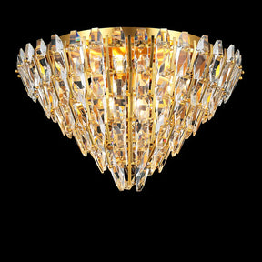 Sol Odeon Flushmount Crystal Chandelier