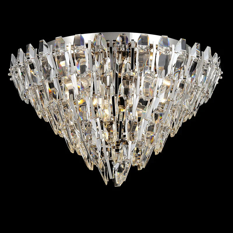 Sol Odeon Flushmount Crystal Chandelier