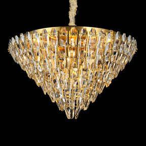 Sol Round Odeon Crystal Tiered Chandelier