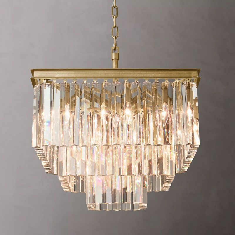 1920s Odem Square Chandelier 22"