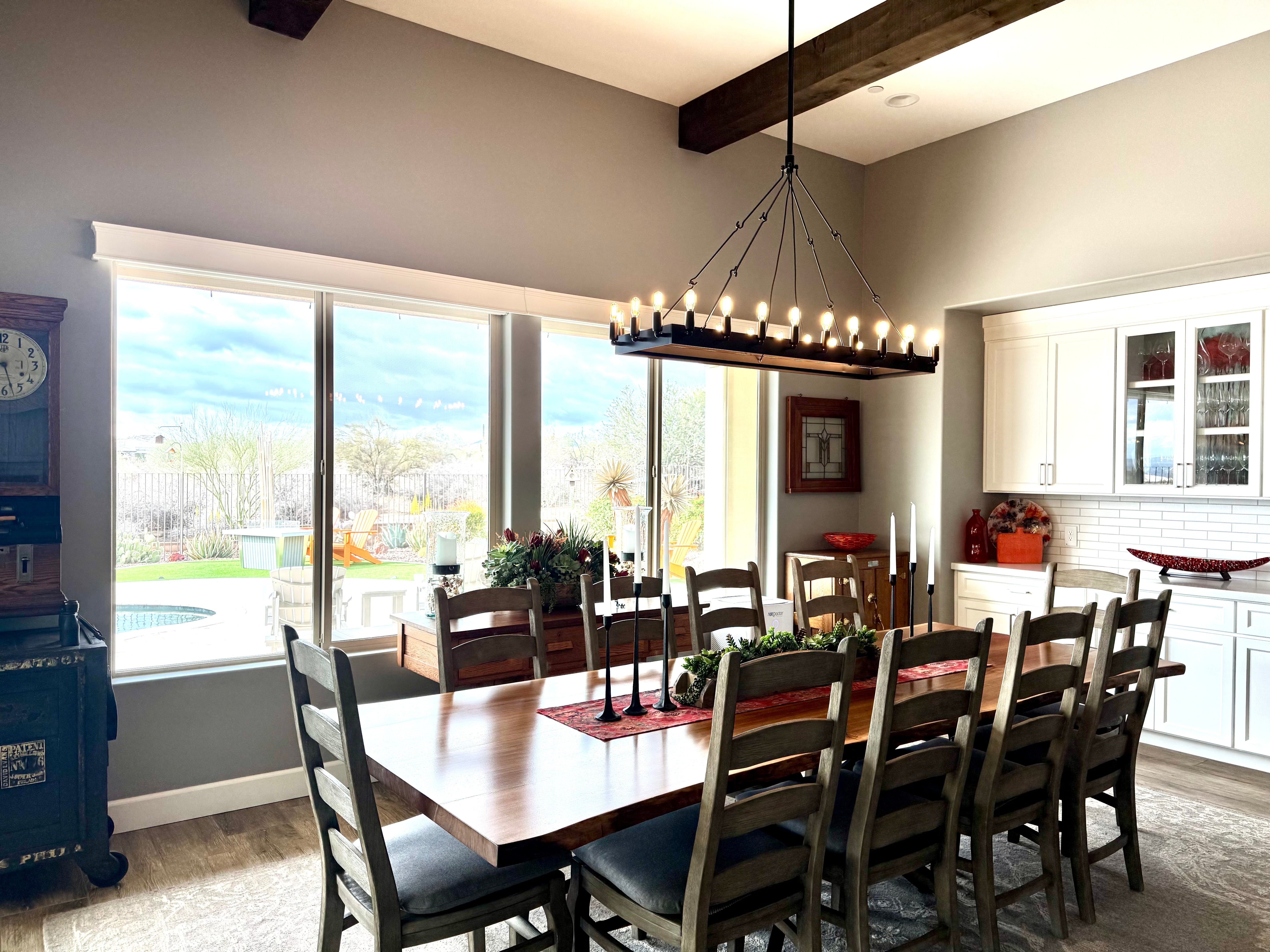 Camino Vintage Filament Rectangular Chandelier