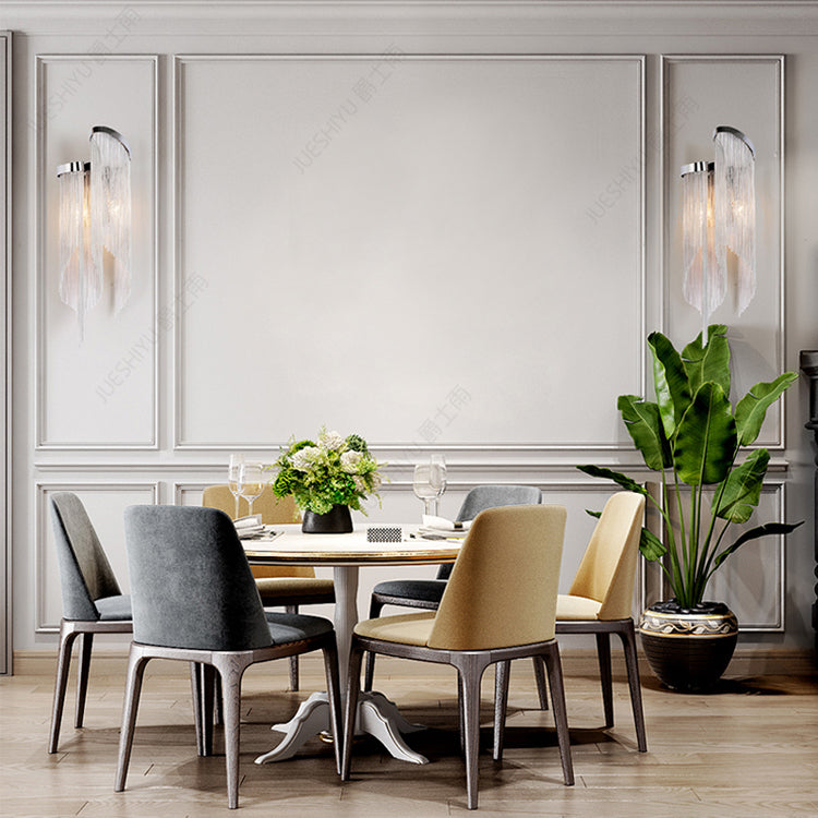 Fiona Aluminum Chain Tassel Wall Sconce - product detail 7