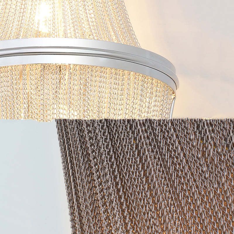 Aluminum Chain Wall Sconce In Living Room - product detail 9