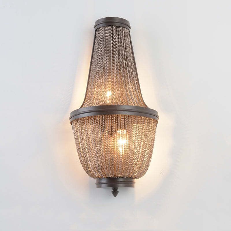 Aluminum Chain Wall Sconce In Living Room - product detail 18