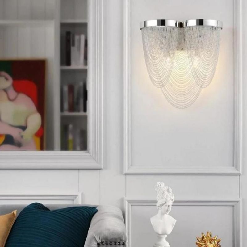 Aluminum Chain Tassel Wall Sconce - product detail 3