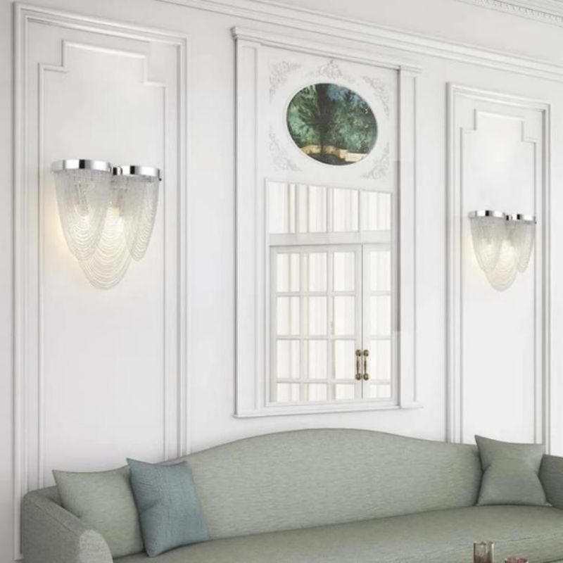 Aluminum Chain Tassel Wall Sconce - product detail 4