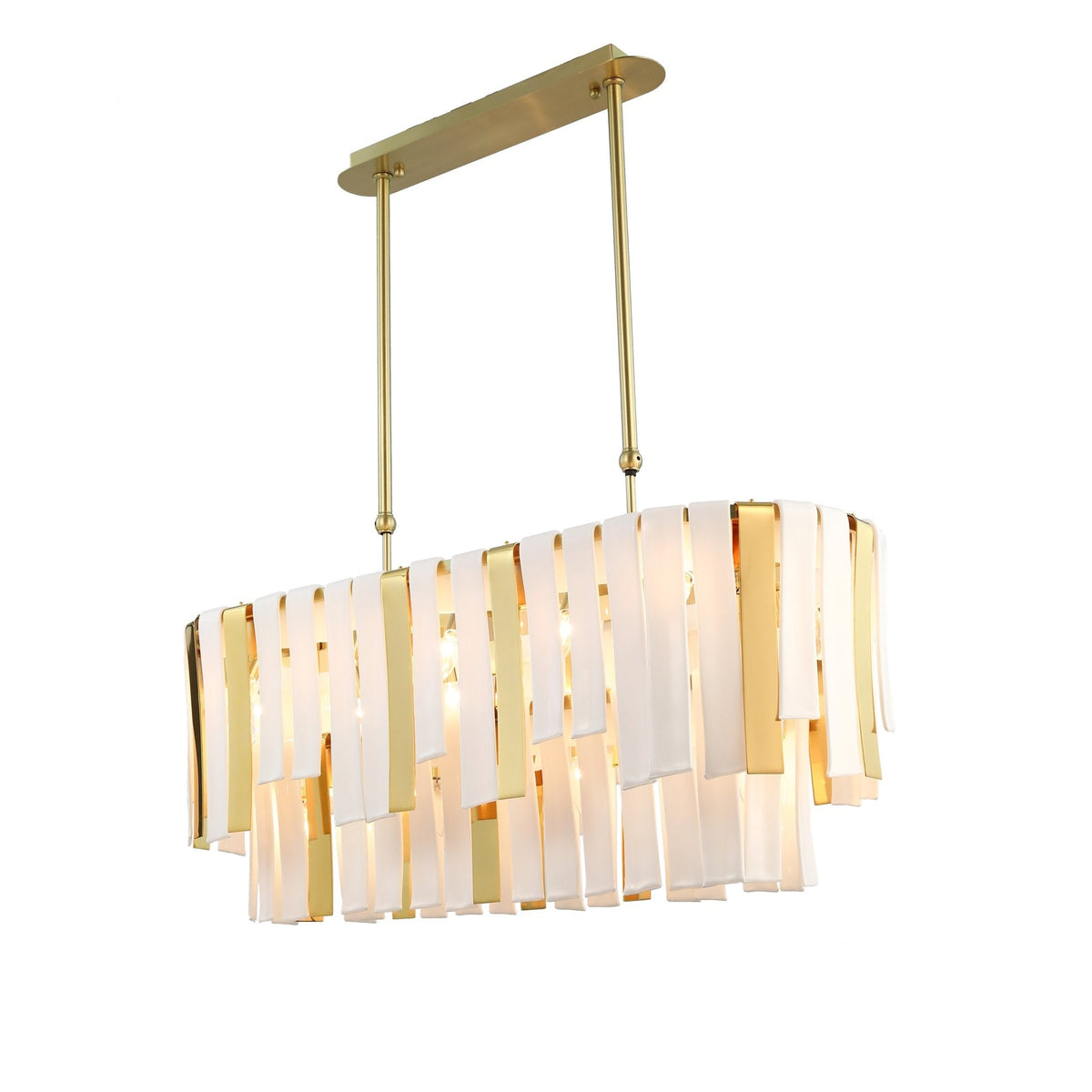 Leslie 3-Tier Rectangular Chandelier - product detail 3