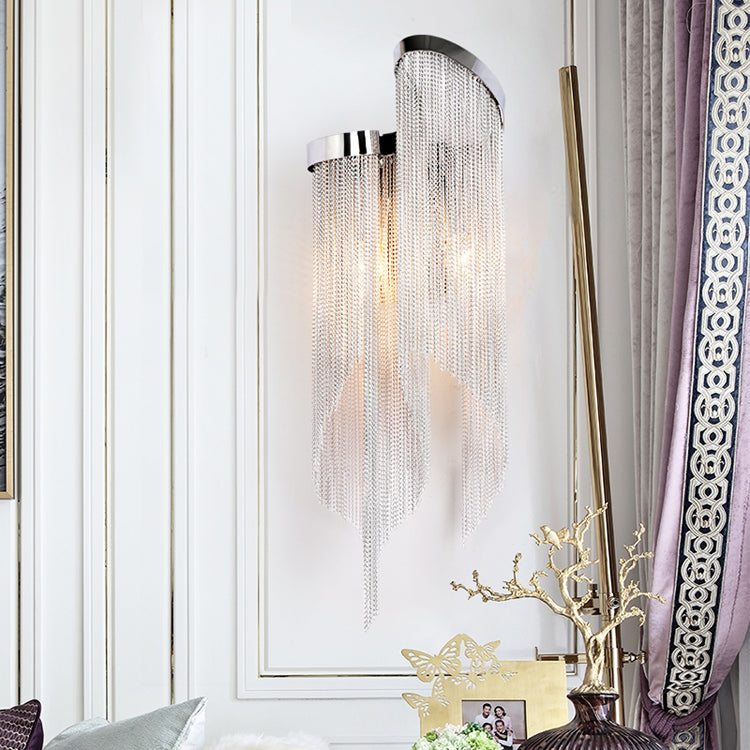 Fiona Aluminum Chain Tassel Wall Sconce - product detail 8
