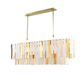 Leslie 3-Tier Rectangular Chandelier