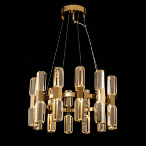 Olivia 1-Tier Round Crystal Led Chandelier