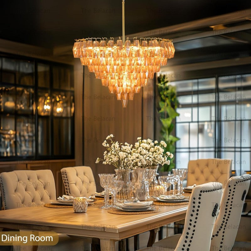 Modern Chara Round Chandelier 38"