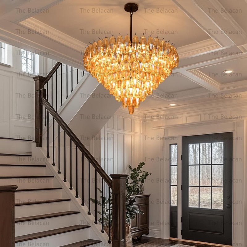 Modern Chara Round Chandelier 38"