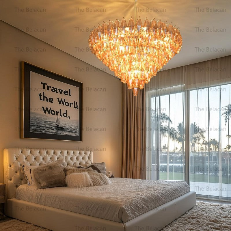 Modern Chara Round Chandelier 38"