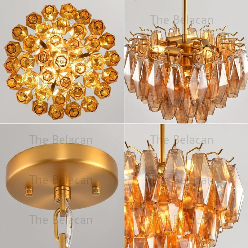 Modern Chara Round Chandelier 20"