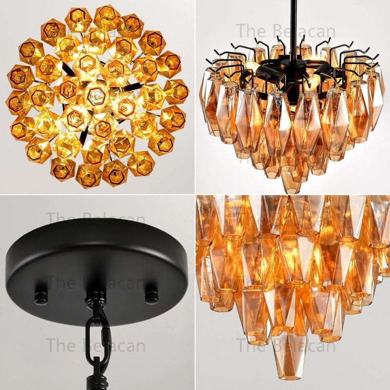 Modern Chara Round Chandelier 20"