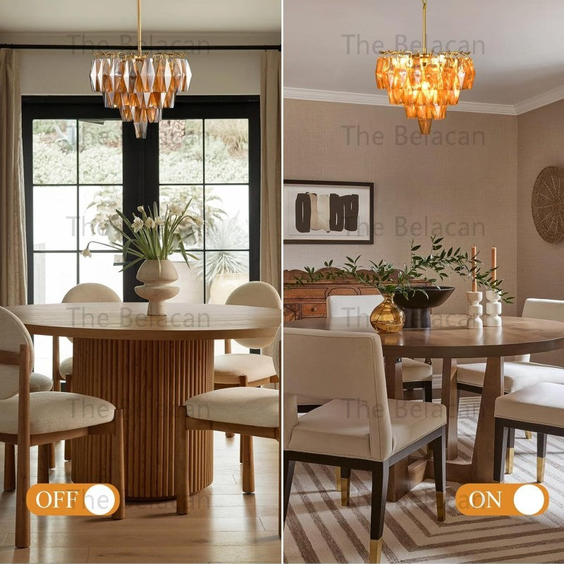Modern Chara Round Chandelier 20"
