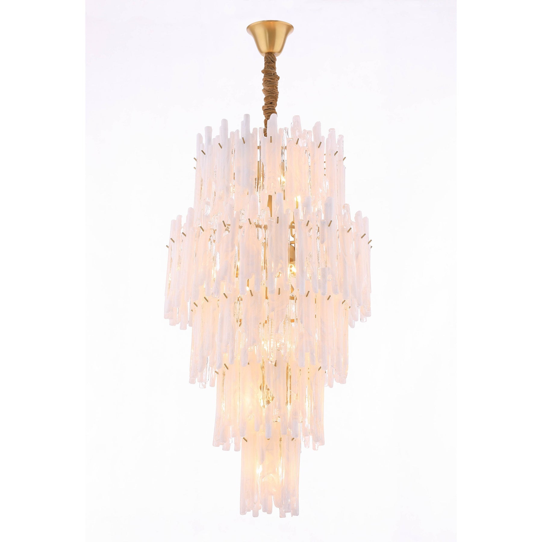 Blanche Tiered Murano Glass Chandelier