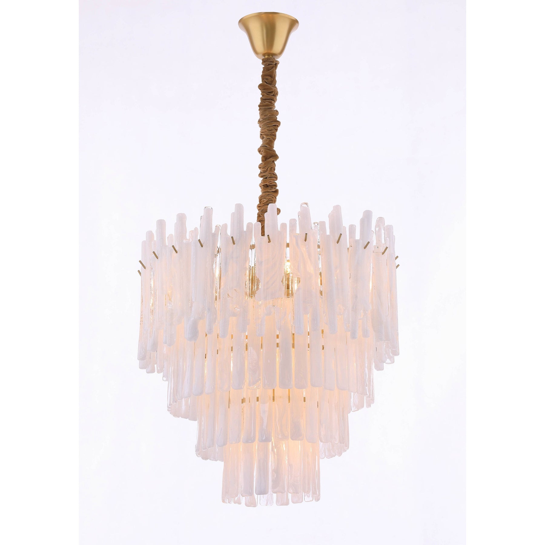 Blanche Tiered Murano Glass Chandelier