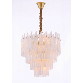 Blanche Tiered Murano Glass Chandelier