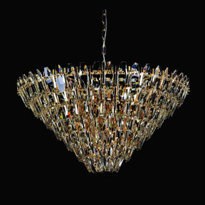 Sol Round Odeon Crystal Tiered Chandelier