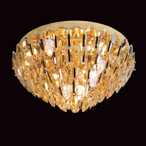 Sol Odeon Flushmount Crystal Chandelier