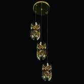 Sol Odeon Crystal Pendant Foyer Light 3 lights