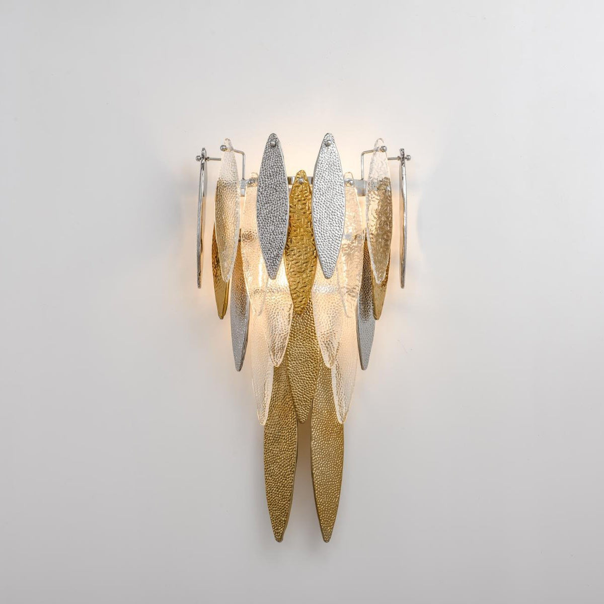 Alba Tiered Oval Glass Sconce - product detail 4