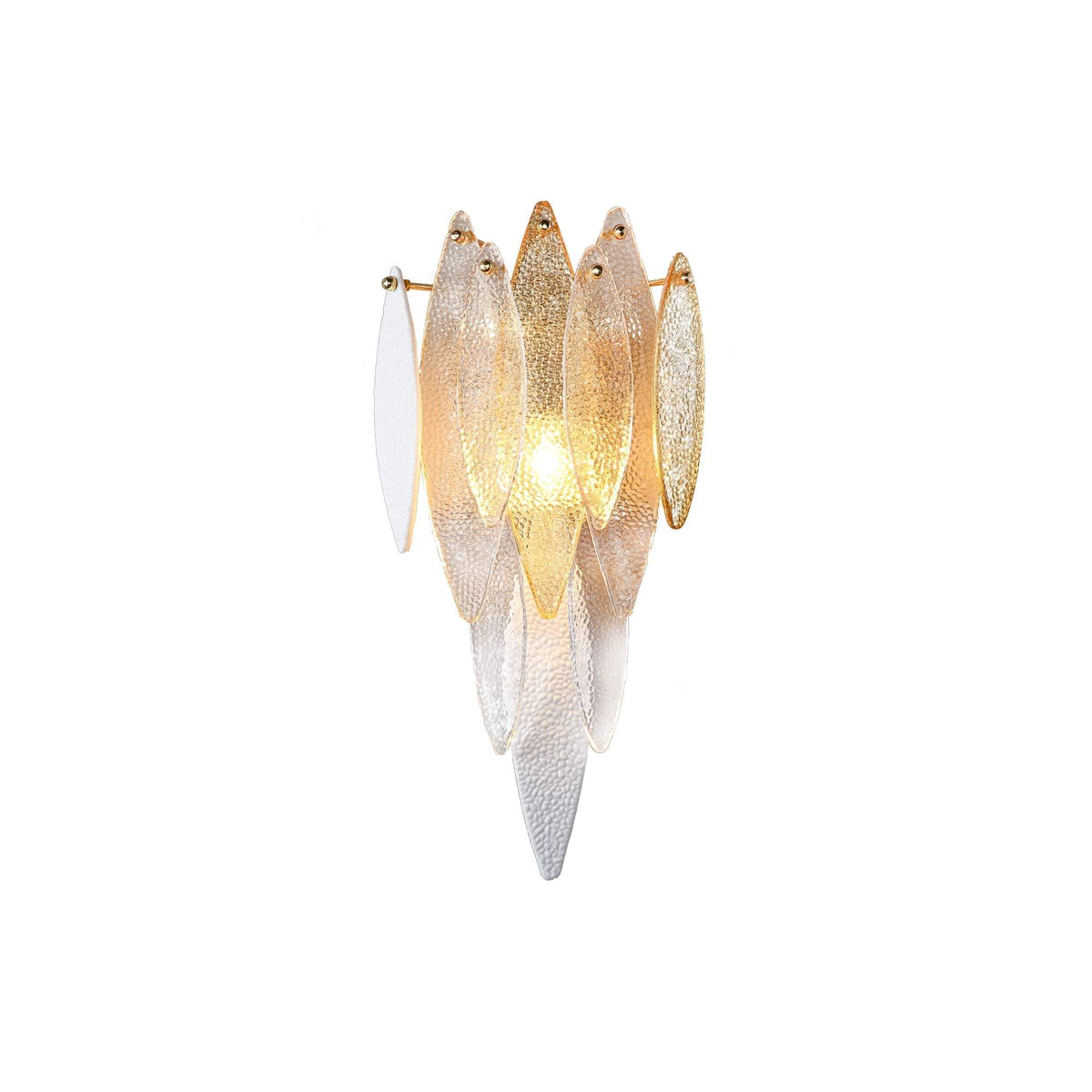 Alba Tiered Oval Glass Sconce - product detail 3