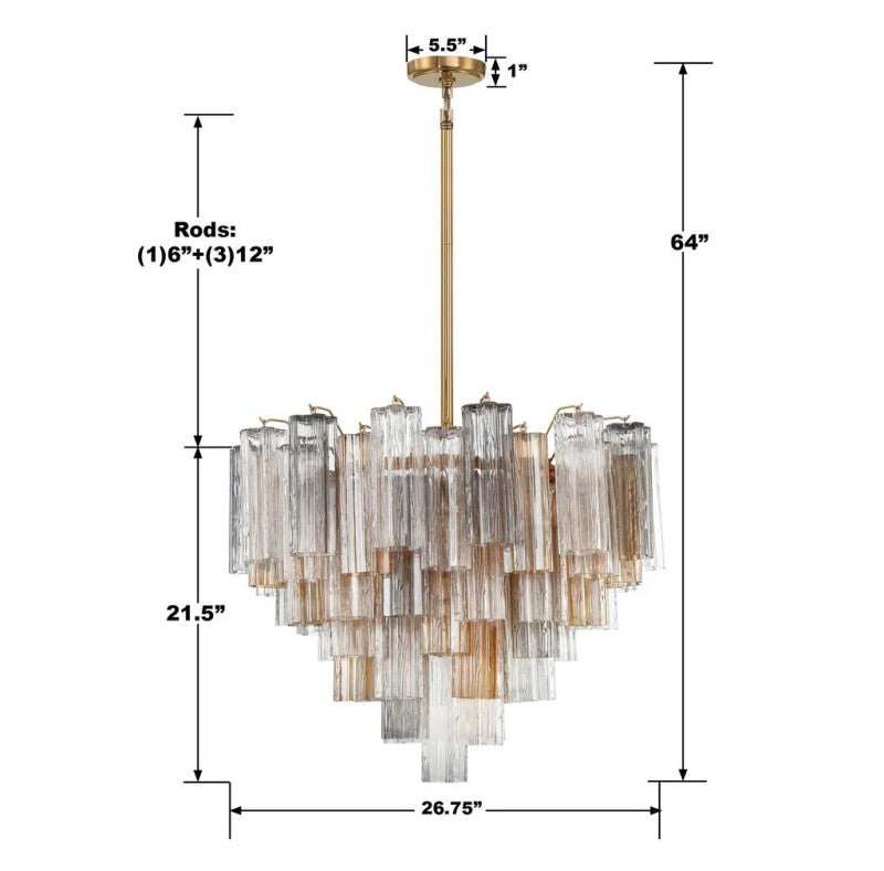 Addien 12-Light Chandelier