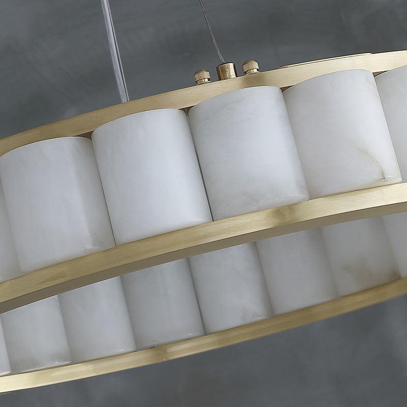 Scott Alabaster Circle Round Chandeliers - product detail 4