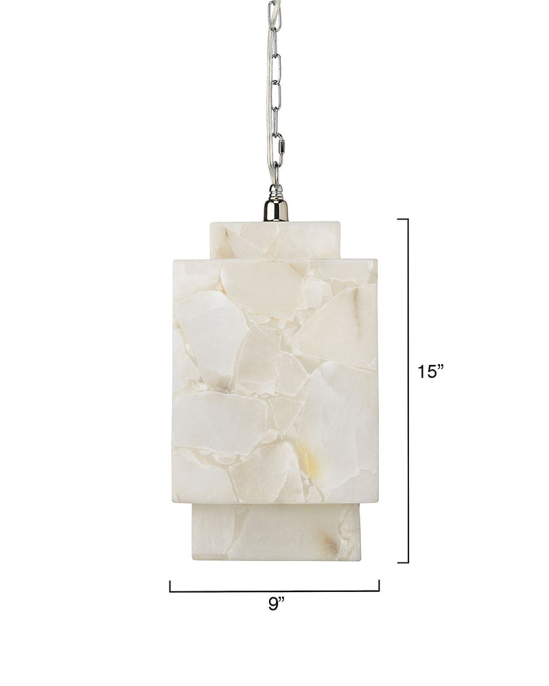 Alabaster Cube Pendant Light - product detail 4