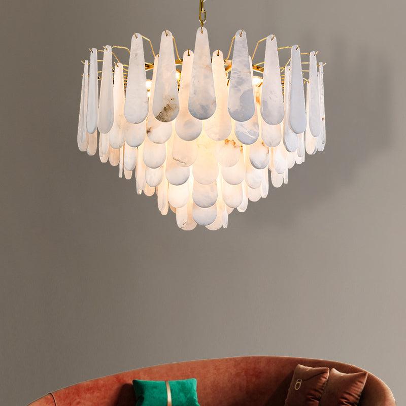 Alabaster Foyer Modern Chandelier - product detail 8