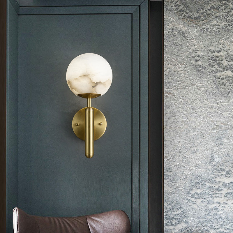 Alabaster Global Wall Light for Bedroom - product detail 2