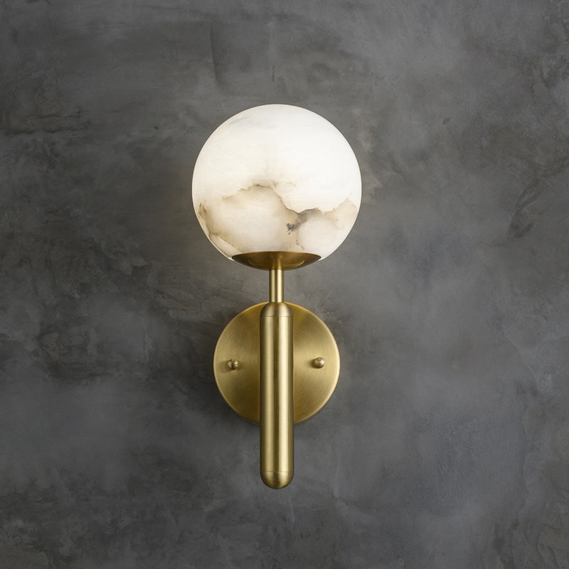 Alabaster Global Wall Light for Bedroom - product detail 4