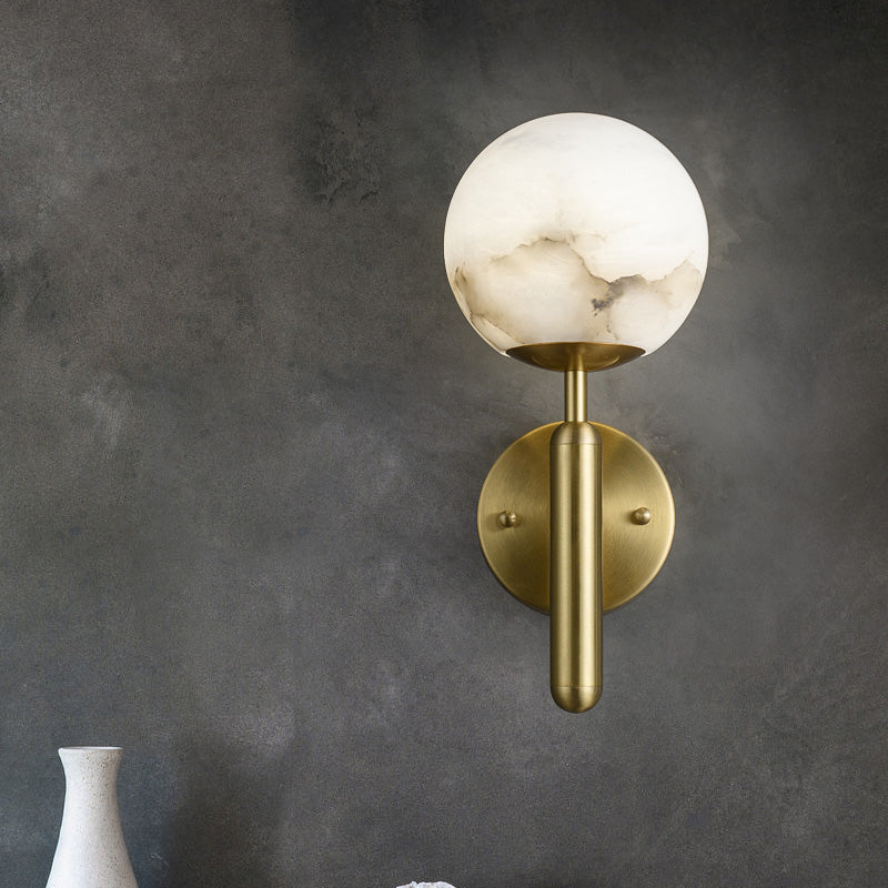 Alabaster Global Wall Light for Bedroom - product detail 5