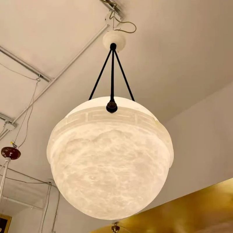 Alabaster Globe Pendant Light - product detail 5