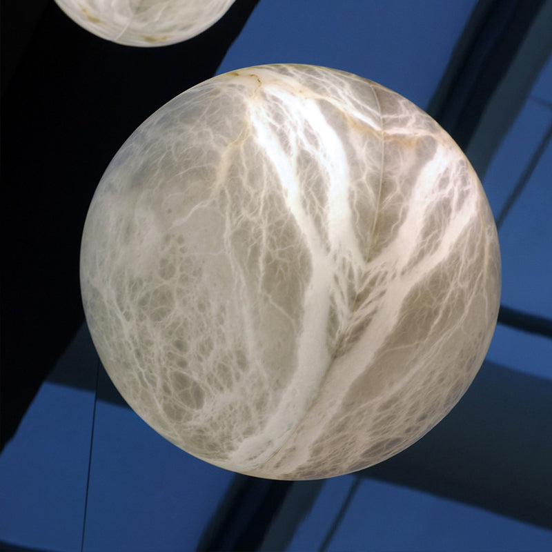 Alabaster Dome Art Wall Sconce - product detail 4