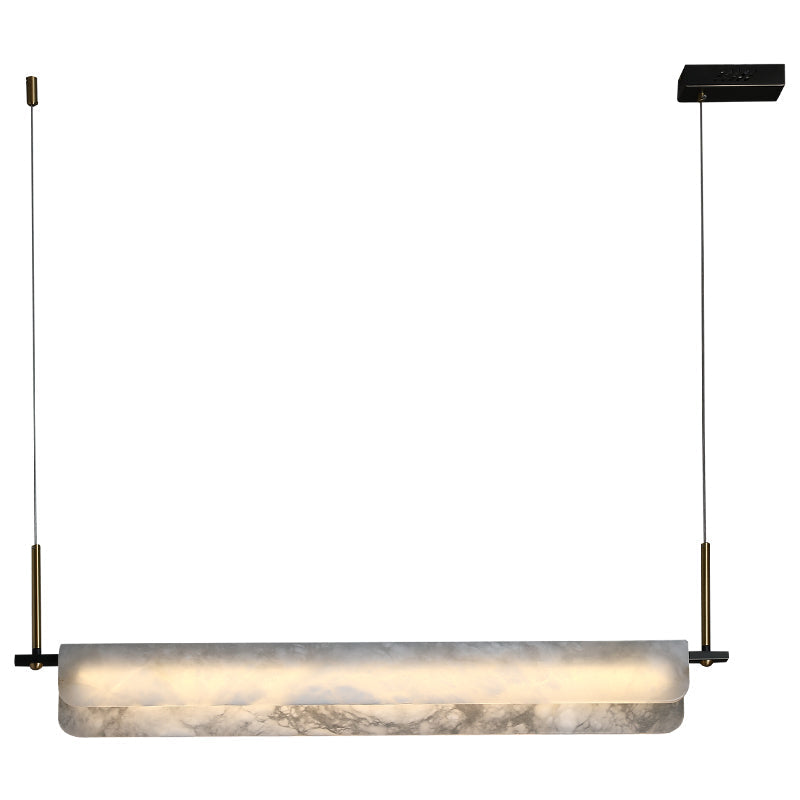 Alabaster Linear Art Chandelier Light - product detail 5
