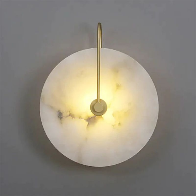Alabaster Modern Disc Wall Sconce - product detail 11