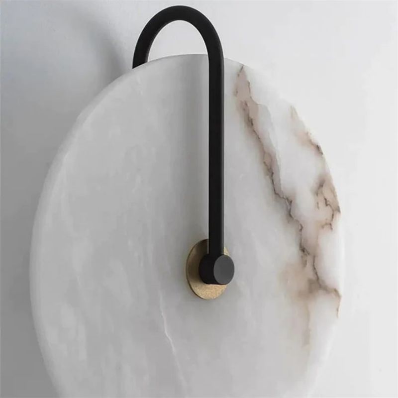 Alabaster Modern Disc Wall Sconce - product detail 3
