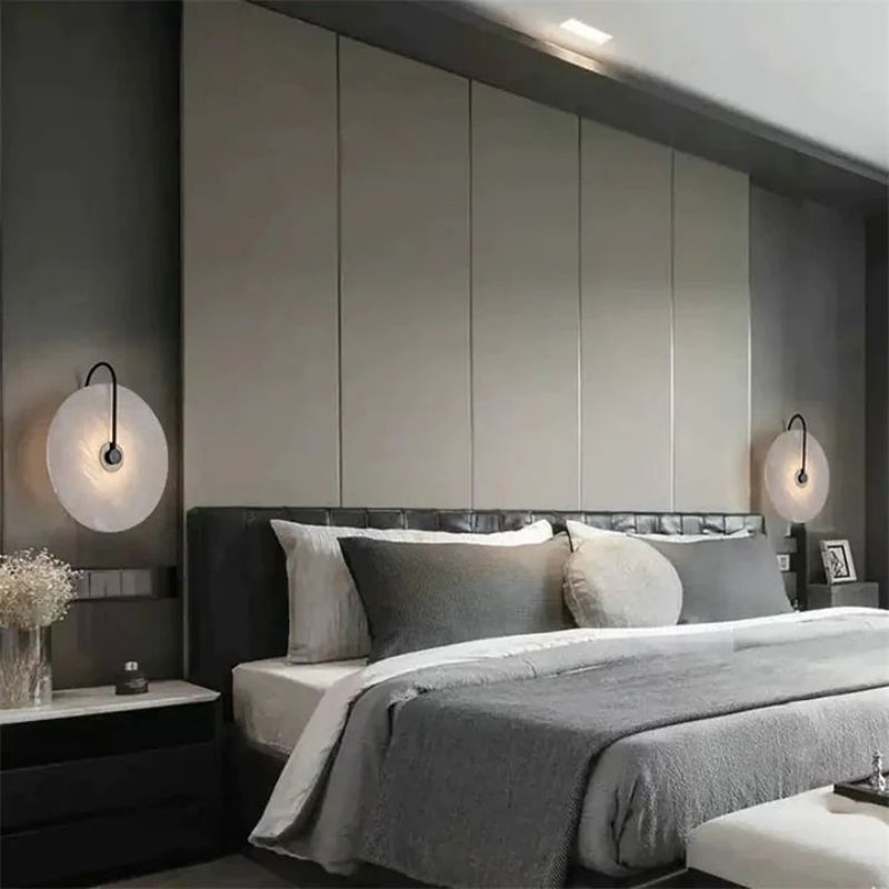 Alabaster Modern Disc Wall Sconce - product detail 6