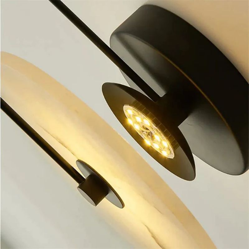 Alabaster Modern Disc Wall Sconce - product detail 8