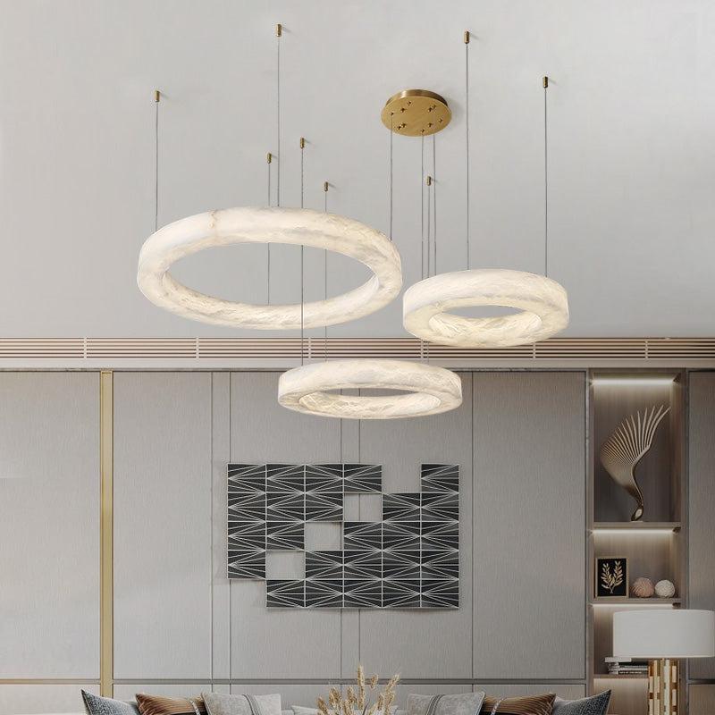 Alabaster Globle Chandelier Light - product detail 2