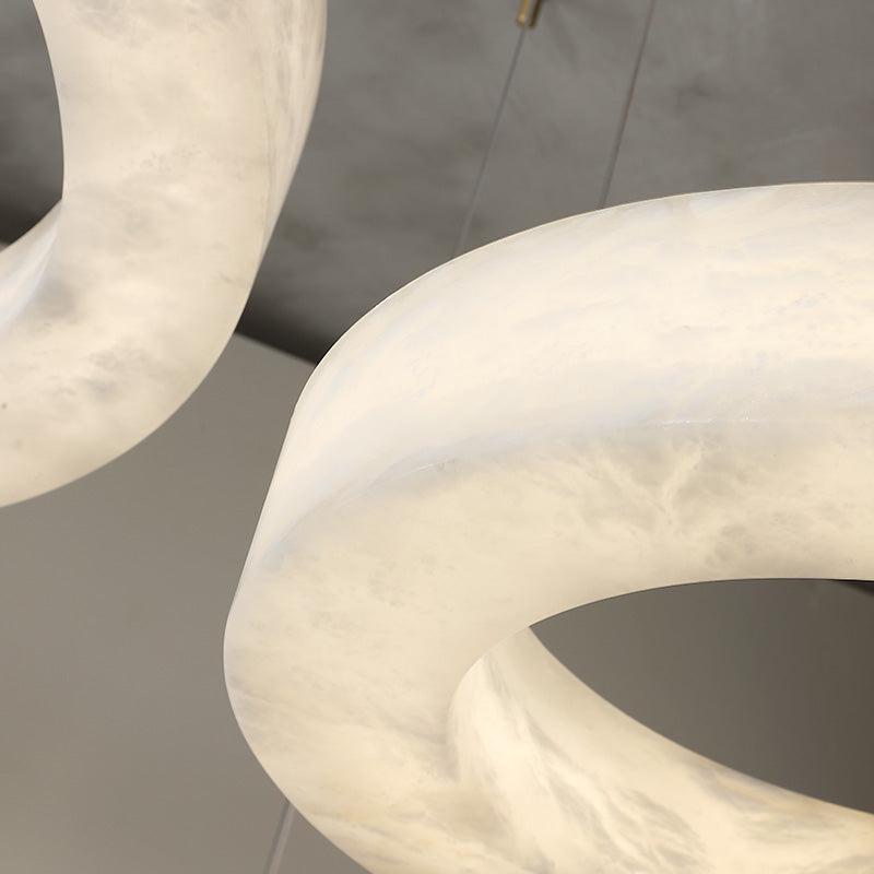 Alabaster Globle Chandelier Light - product detail 3