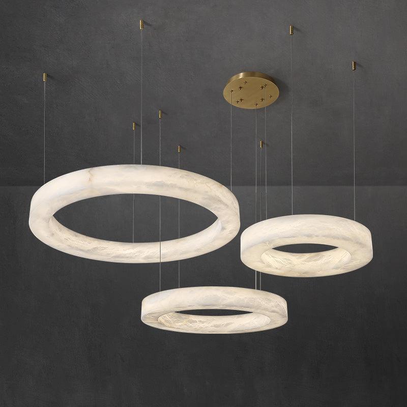 Alabaster Globle Chandelier Light - product detail 9