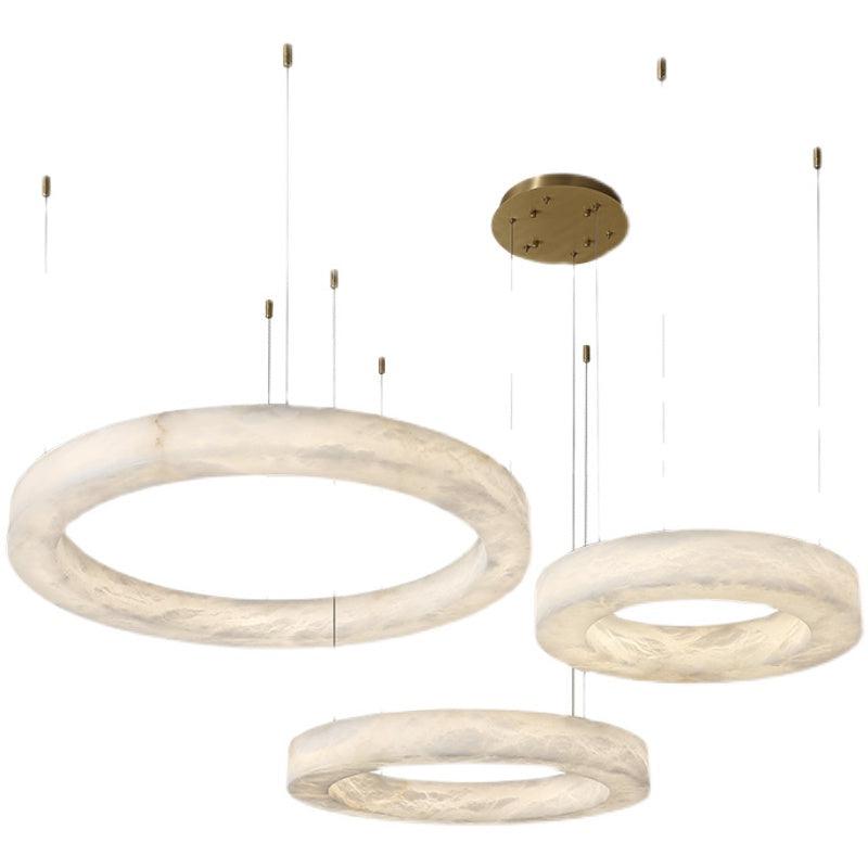Alabaster Globle Chandelier Light - product detail 7
