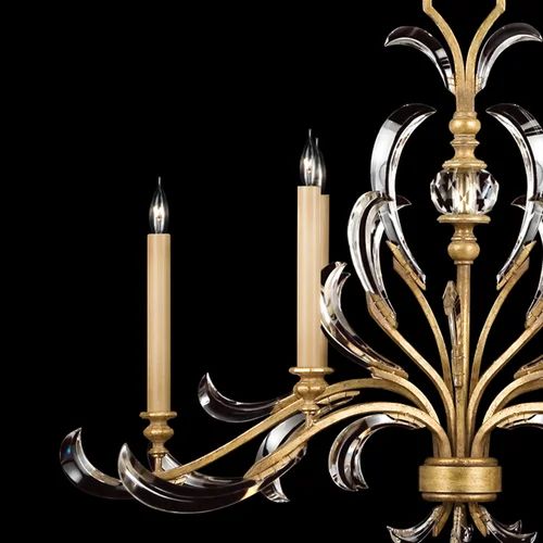 Alice Candle  Oblong Chandelier 44"