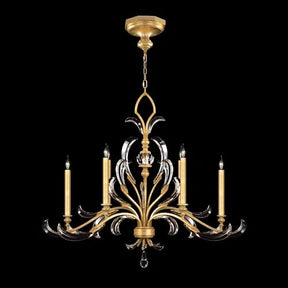 Alice Candle  Oblong Chandelier 44"